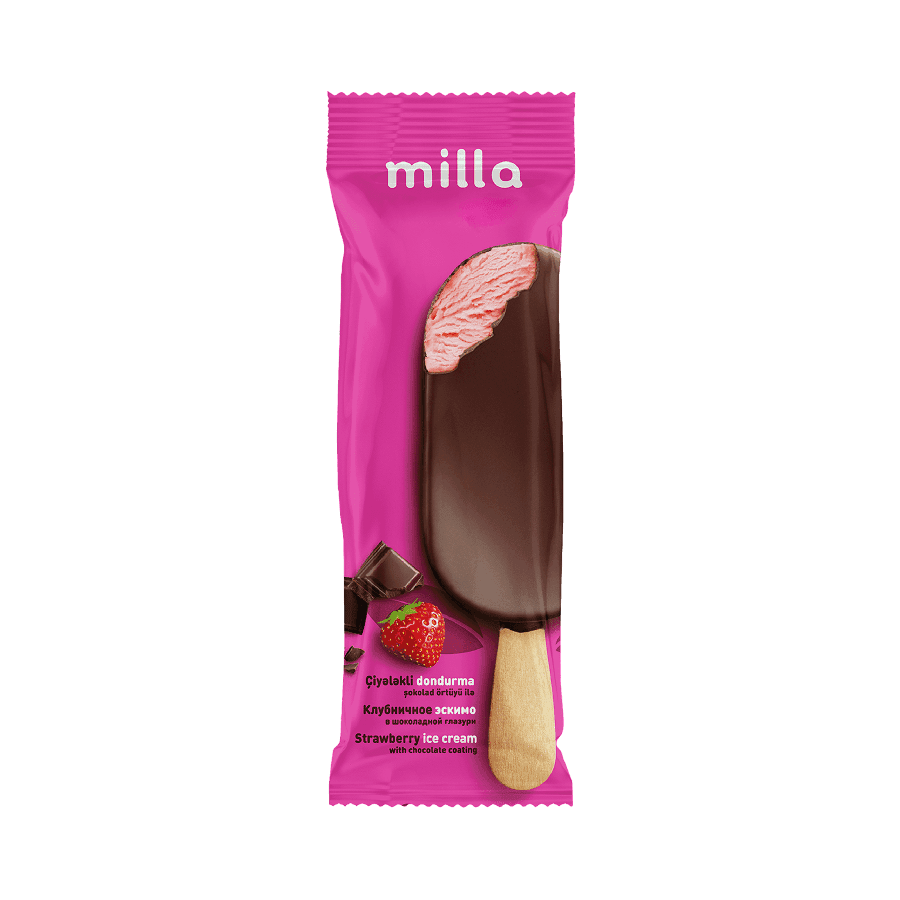 Strawberry-Chocolate Ice Cream on a Stick 100–125ml