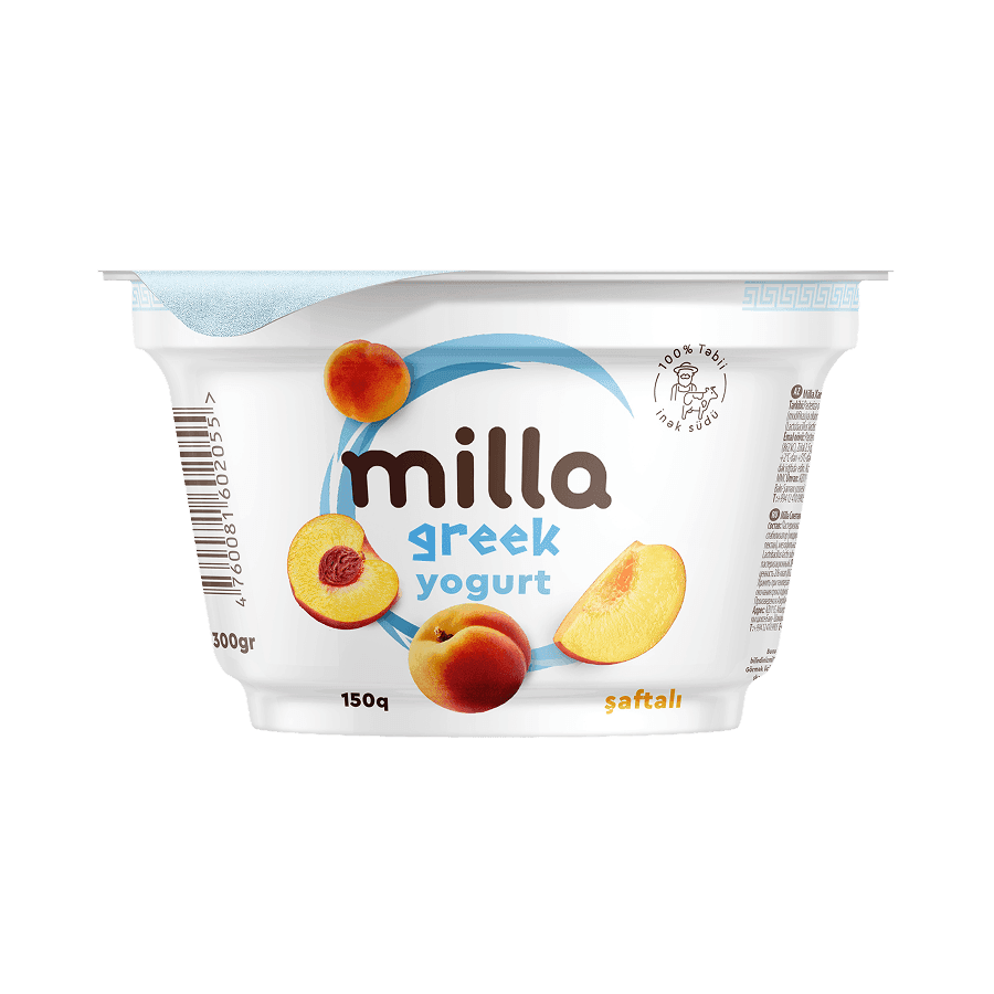 Milla Greek Yogurt Peach 150g