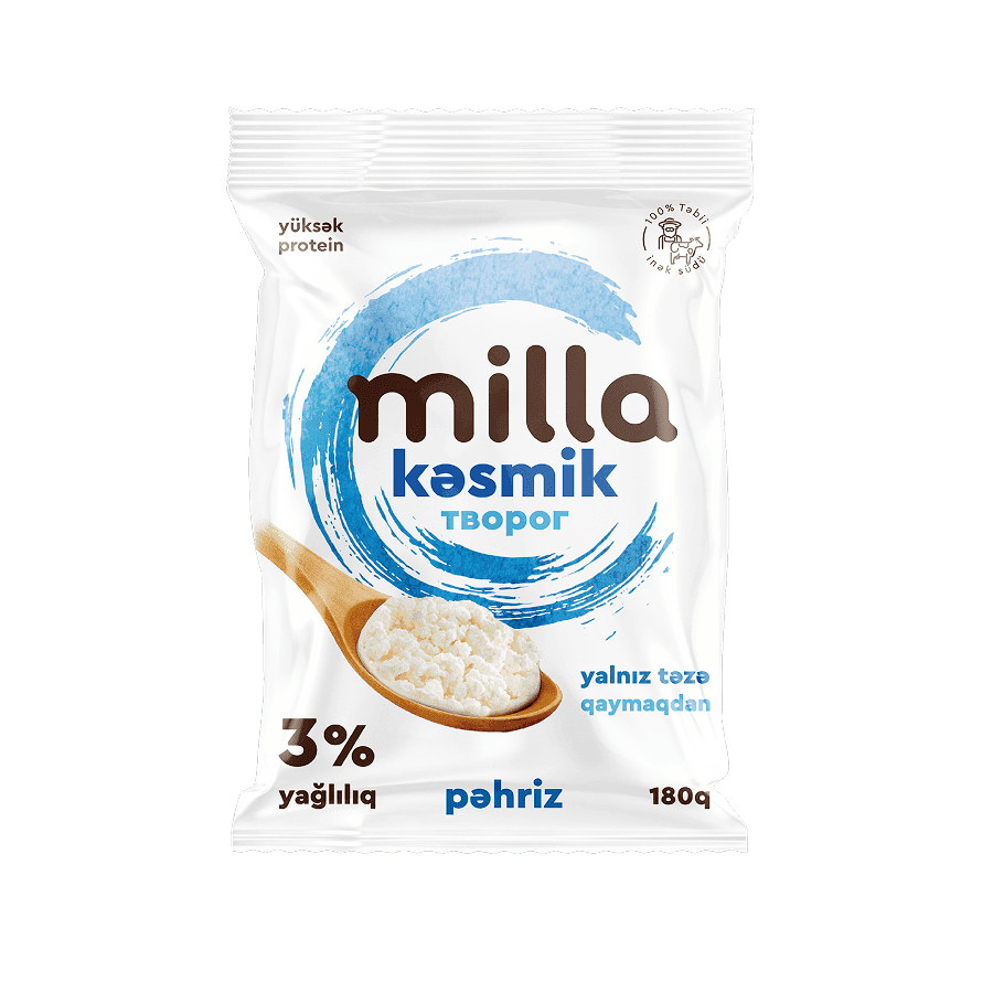 Milla Curd 3% Diet 180g