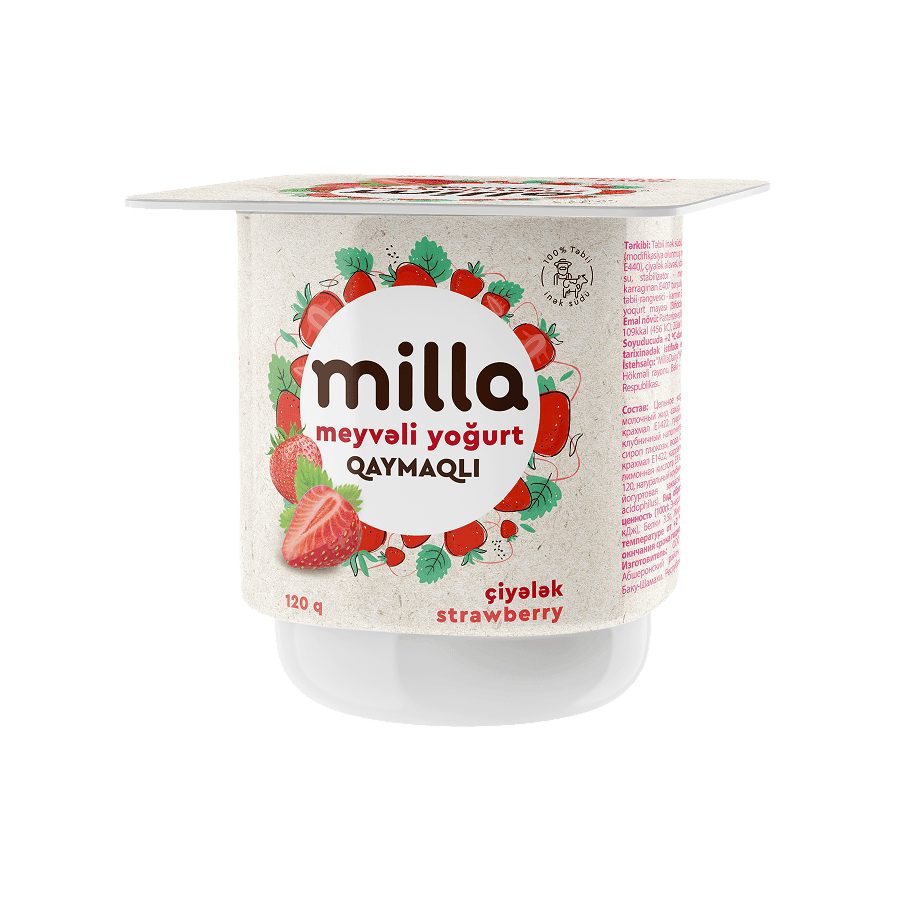 Milla Creamy yogurt strawberry 120g