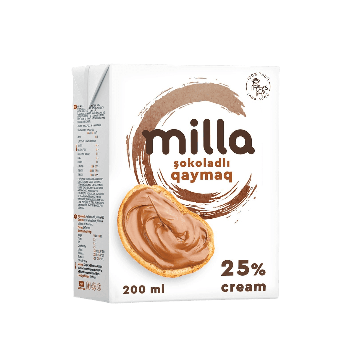 Milla UHT Chocolate Cream 25%