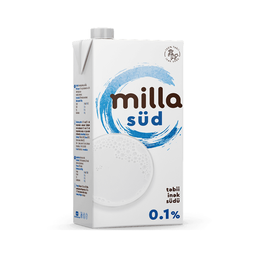 Milla UHT Milk 0.1% 1L