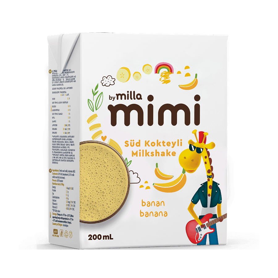 Mimi UHT Banana Milkshake 200ml